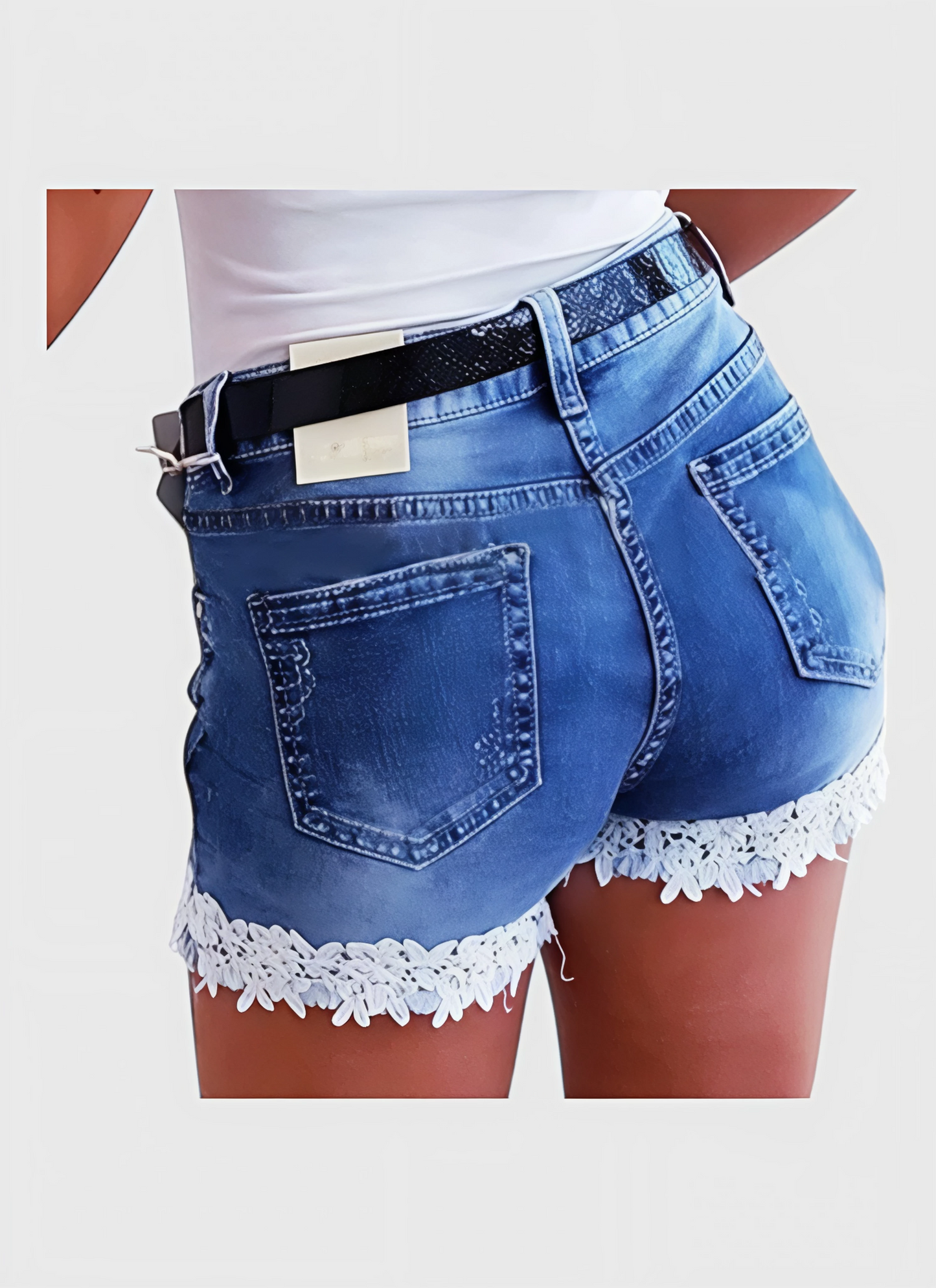 Saleni Stretch Denim Shorts
