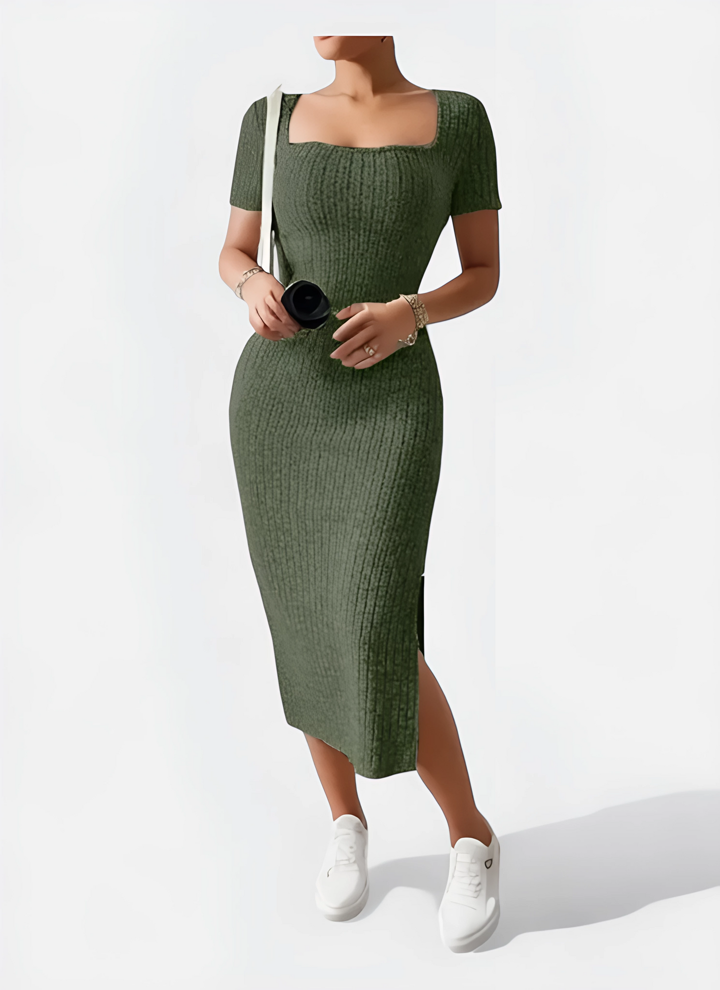 Classic Summer Square Dress