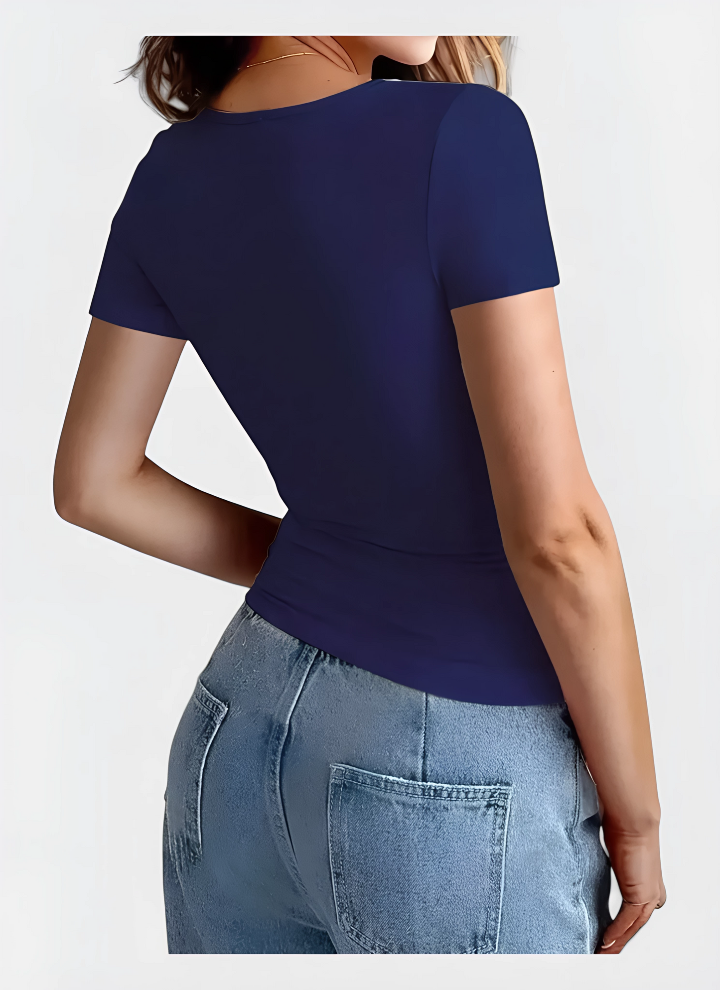 Saleni Basic Scoop Neck T-Shirt