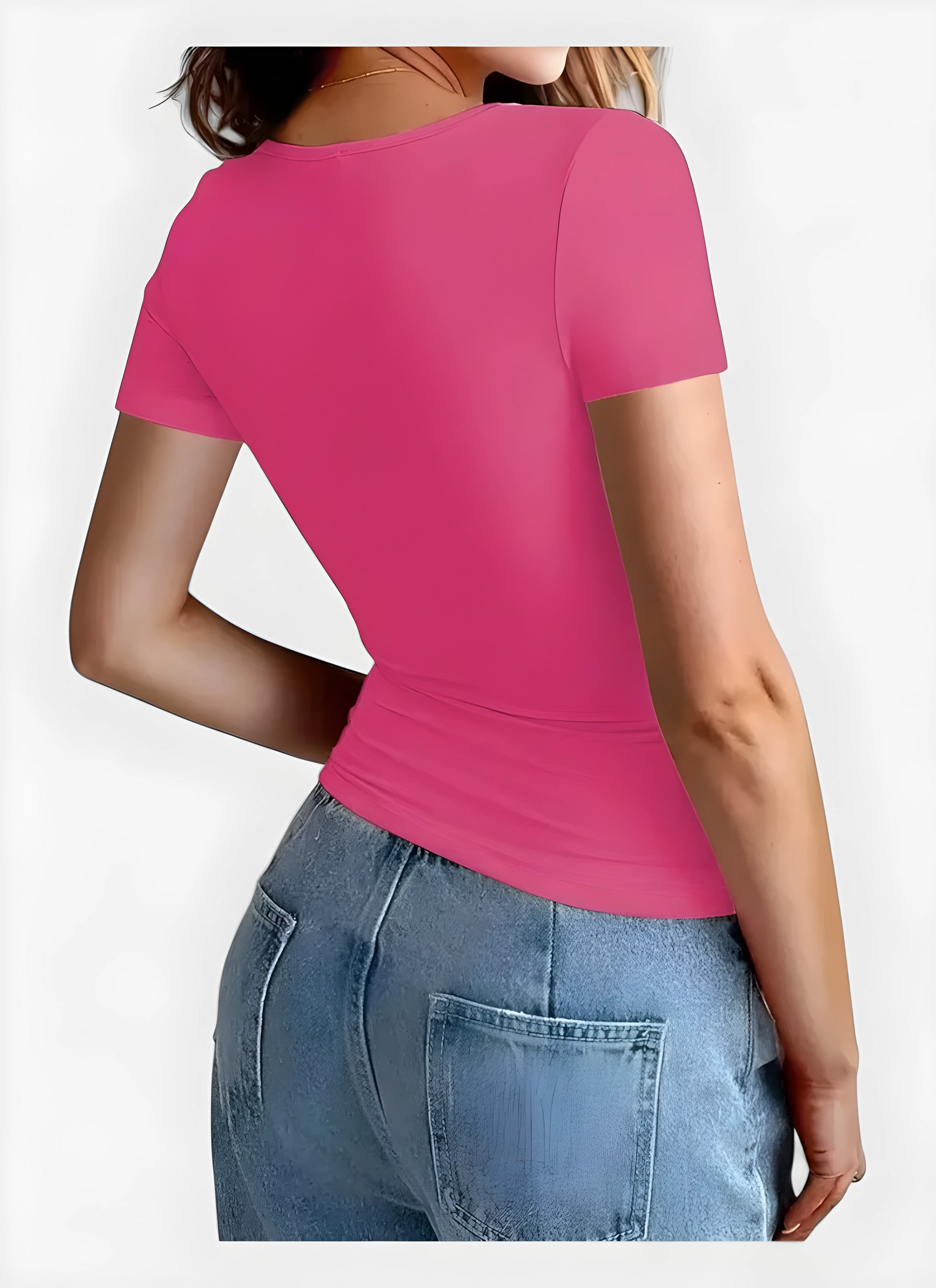 Saleni Basic Scoop Neck T-Shirt