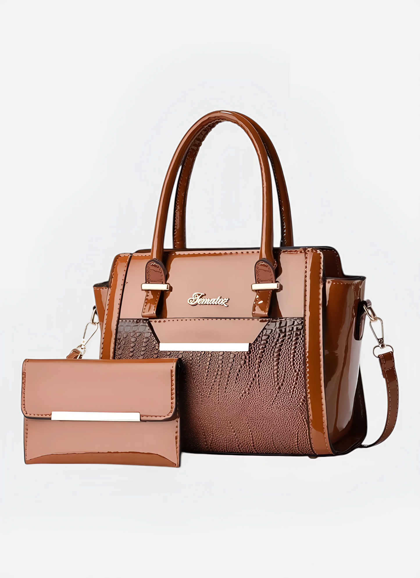Saleni Handle Bag and Wallet Set