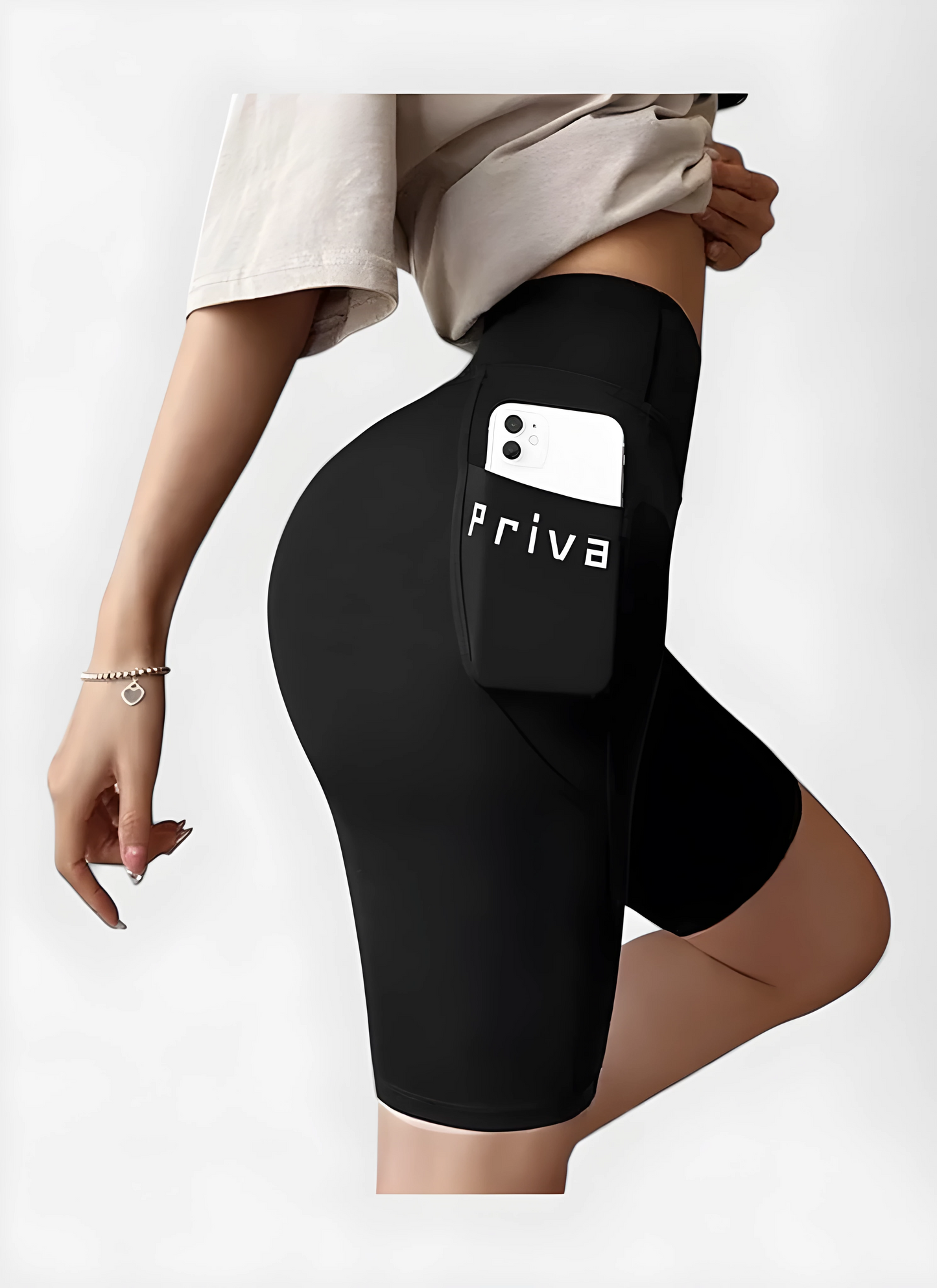 Saleni Sports Yoga Pocket Shorts