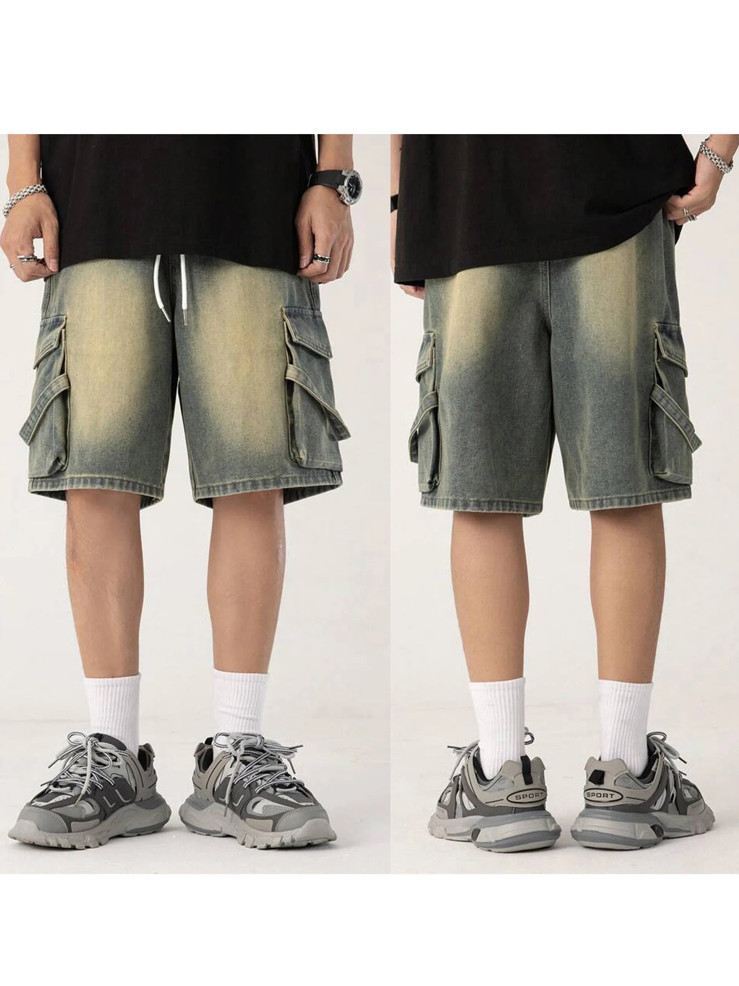Saleni Pocket Denim Shorts
