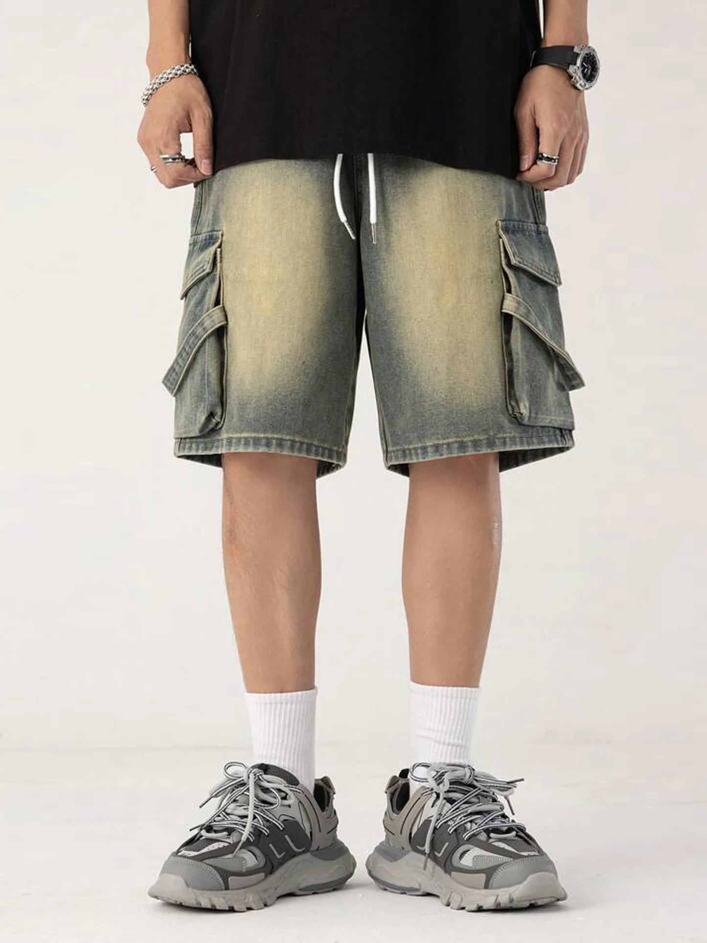 Saleni Pocket Denim Shorts