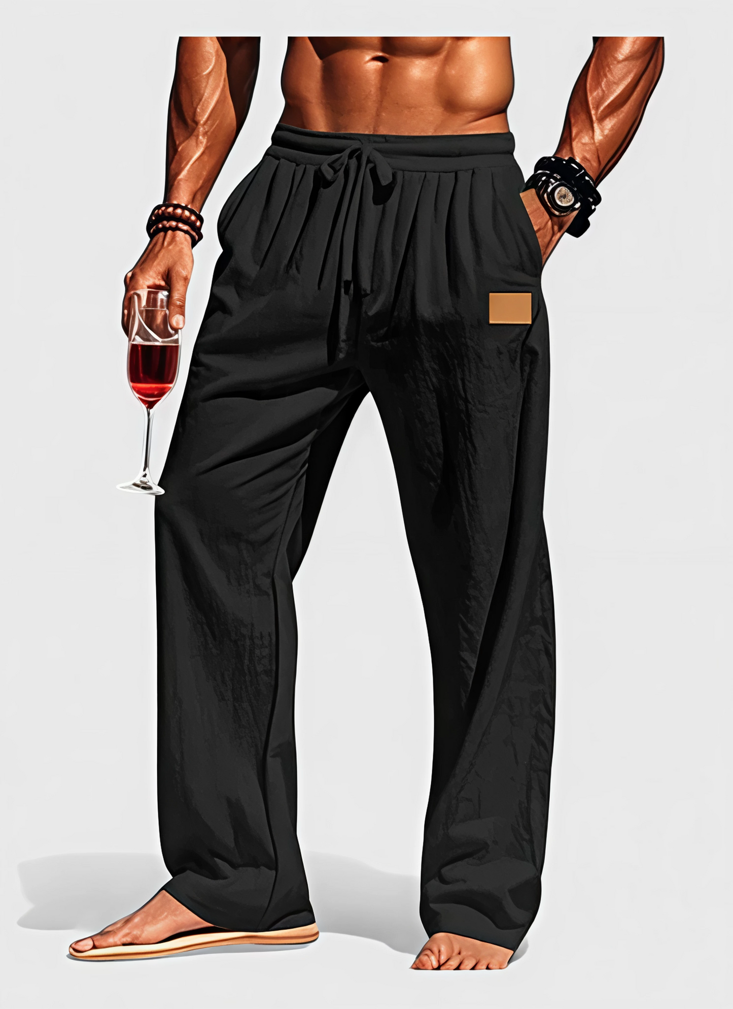 Saleni Drawstring Loose Pants