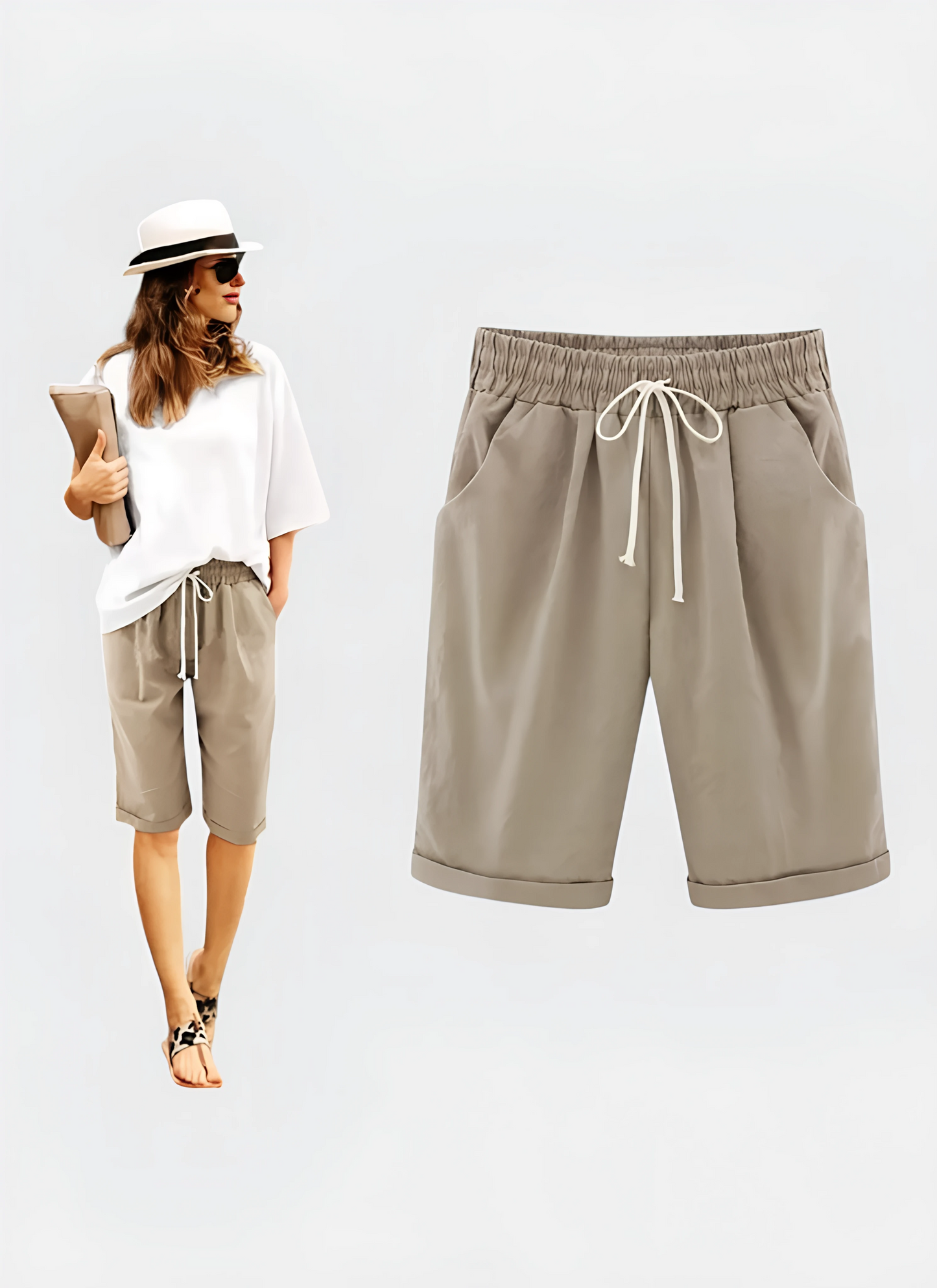 Saleni Knee-Length Shorts