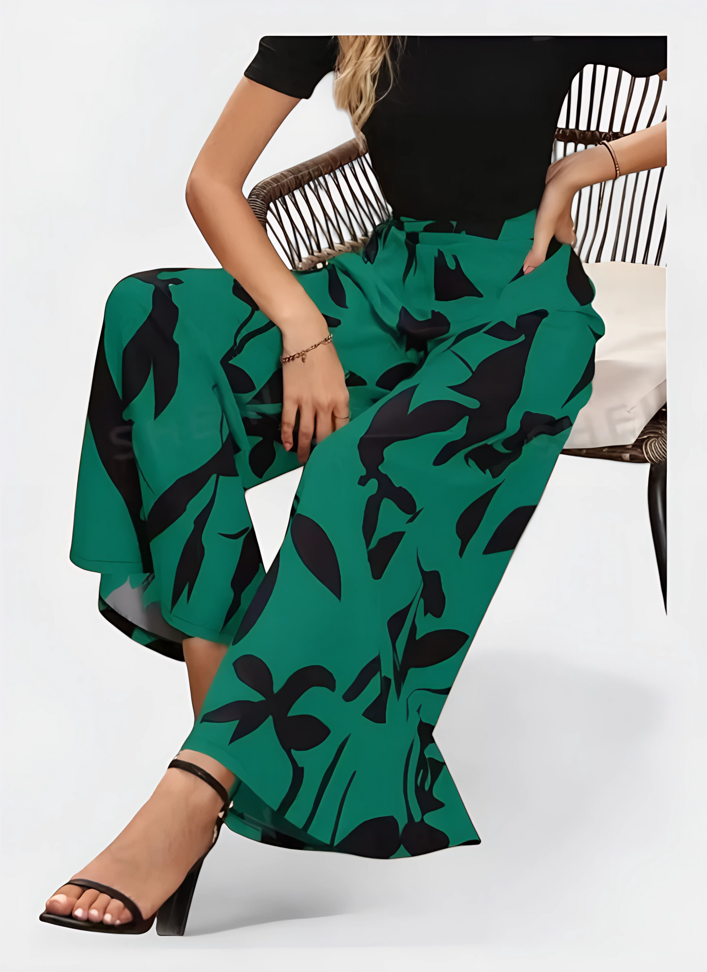 Saleni Fashion Summer Wide-Leg Trouser