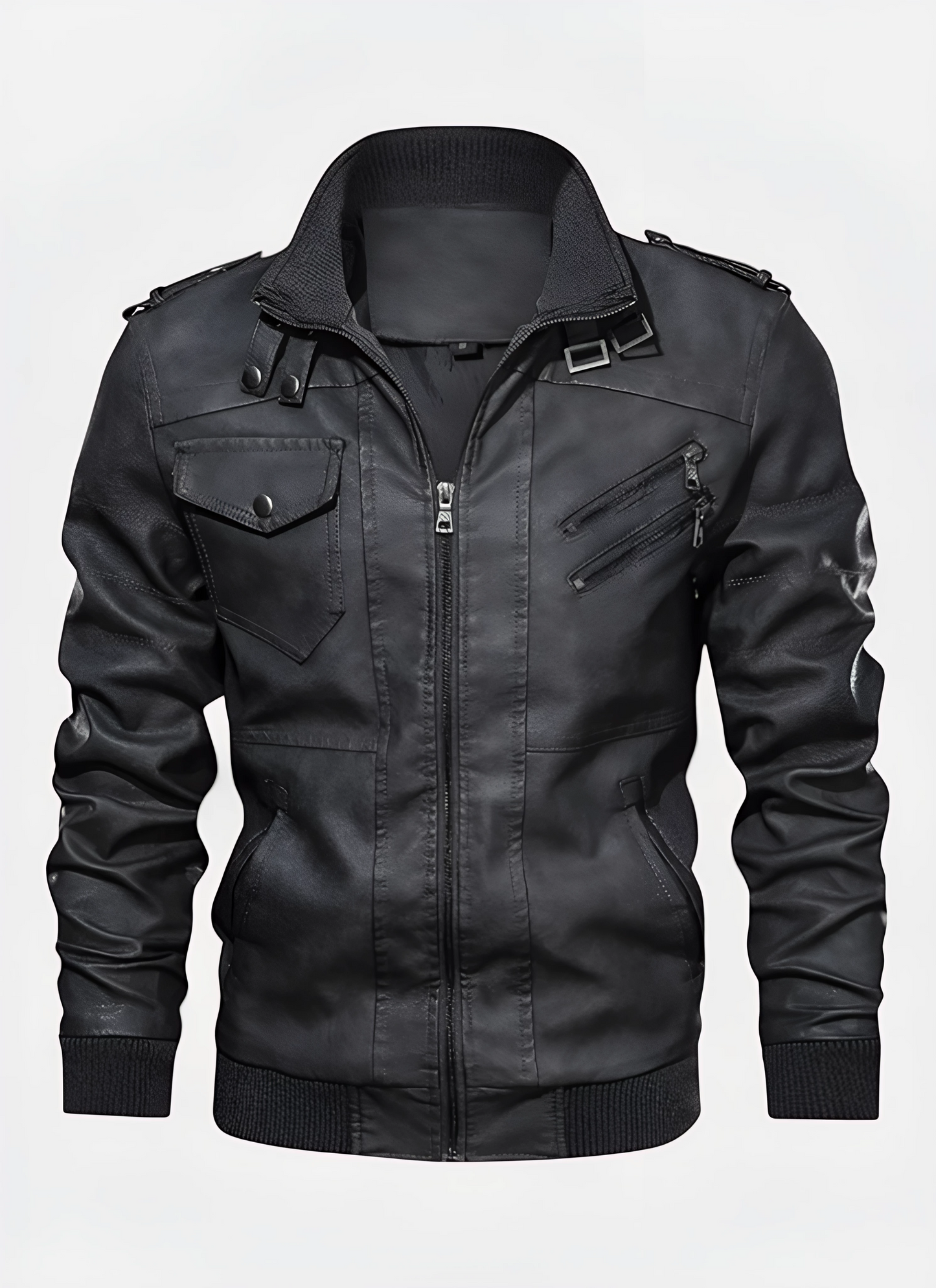 Saleni PU Leather Jacket