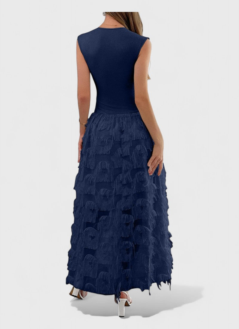 Elegance Patchwork Slim Dress
