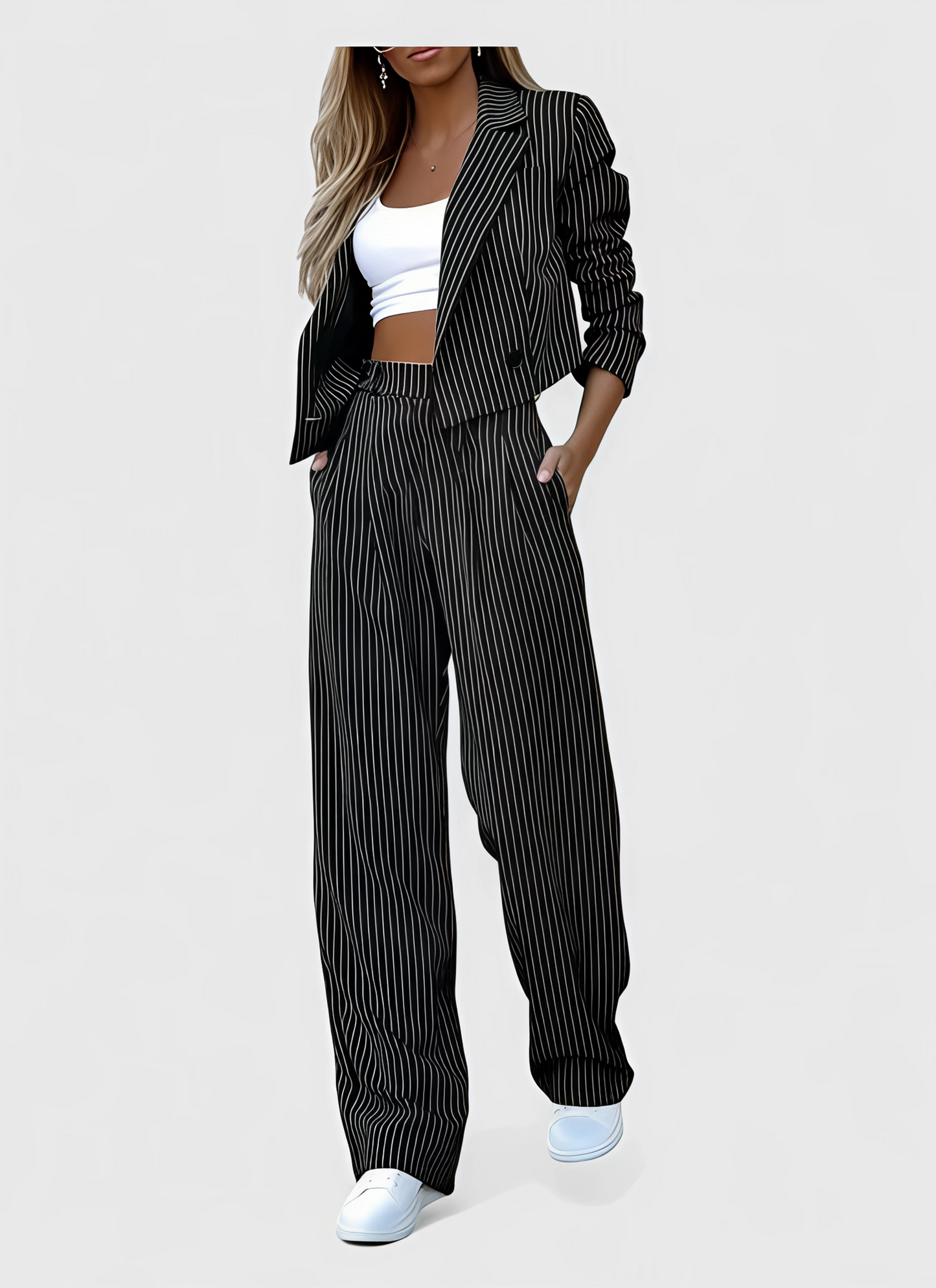 Saleni Blazer and Pants Suit