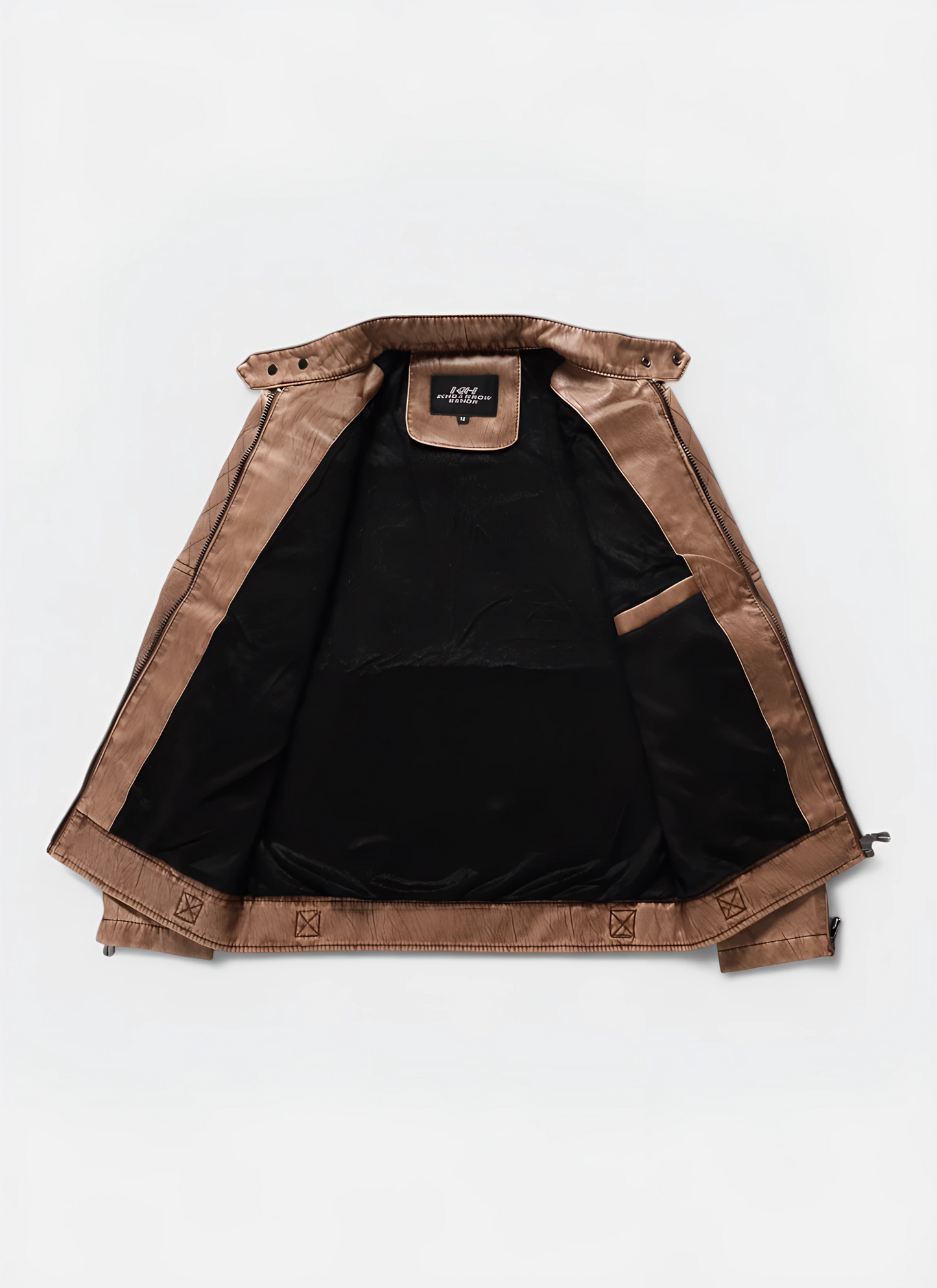 Saleni Nostalgic PU Leather Jacket