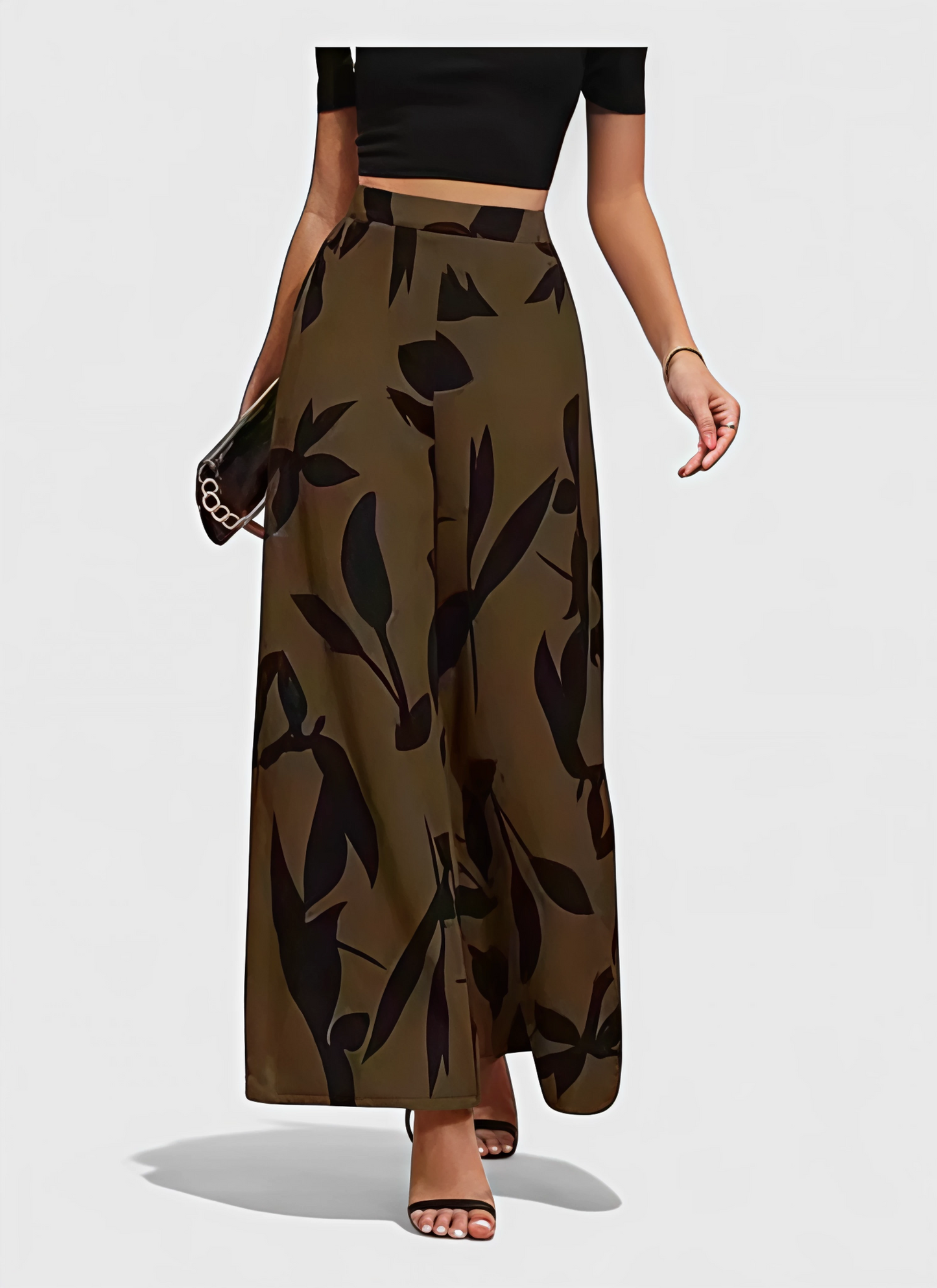 Saleni Fashion Summer Wide-Leg Trouser