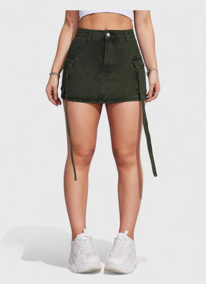 Urban Breeze Mini Denim Skirt