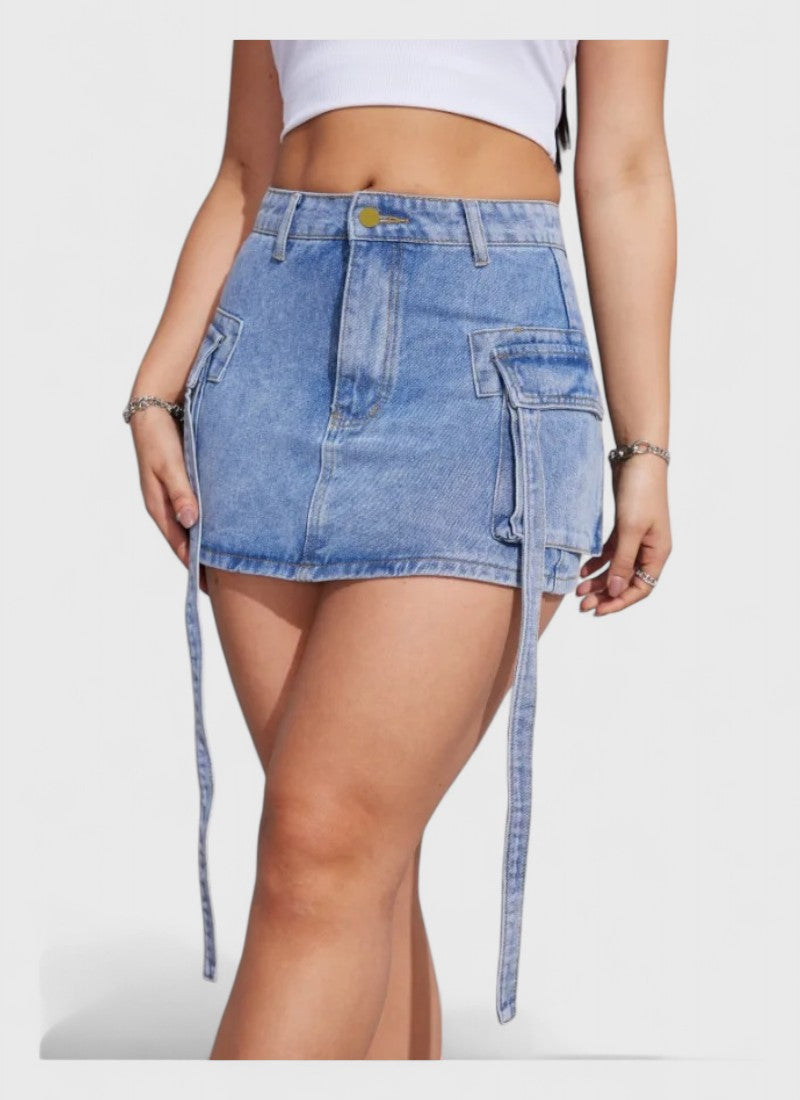 Urban Breeze Mini Denim Skirt
