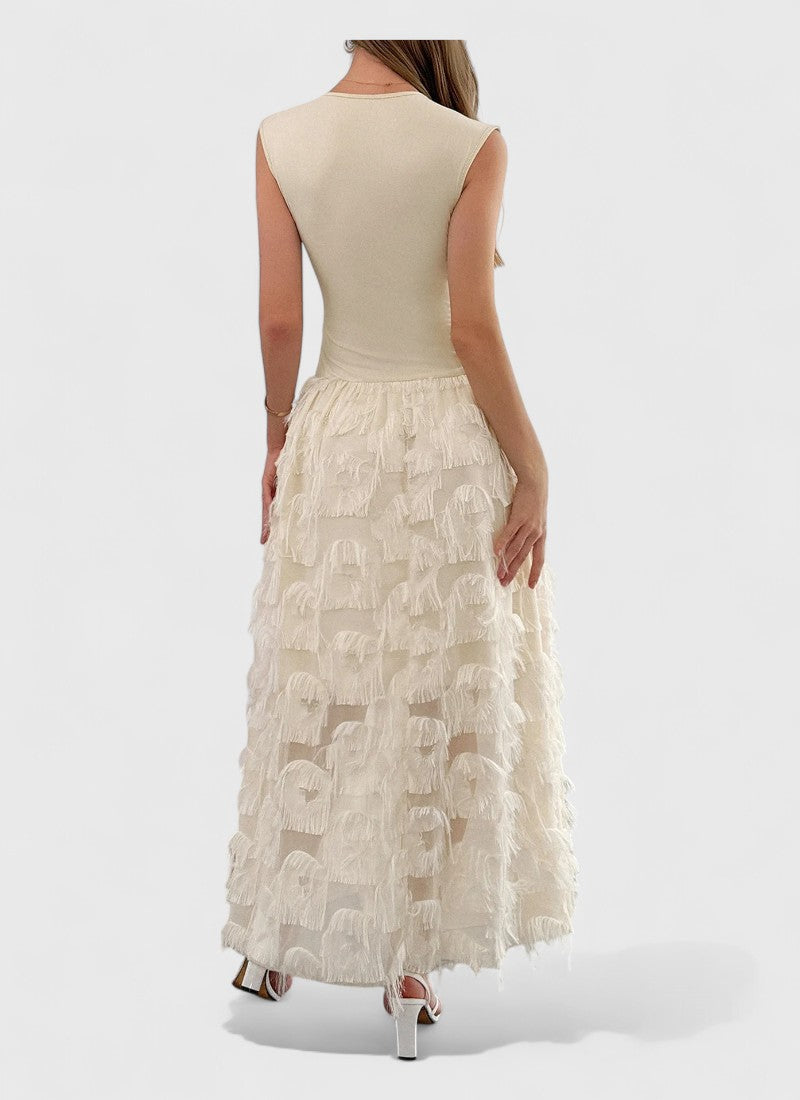 Elegance Patchwork Slim Dress