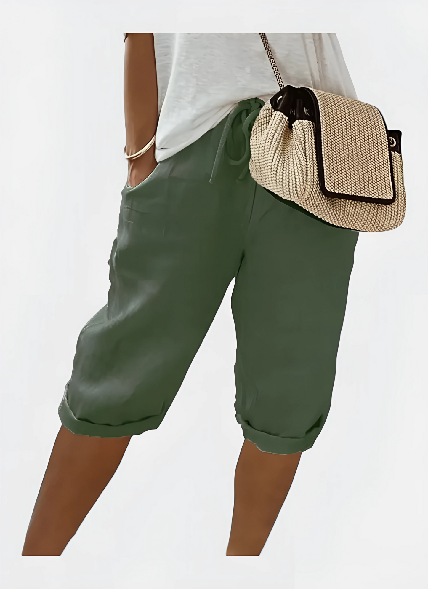 Saleni Knee-Length Vintage Pants