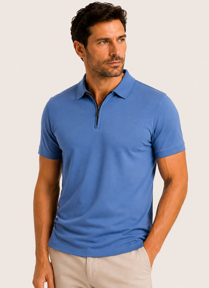 Azurre Quarter Zip Polo