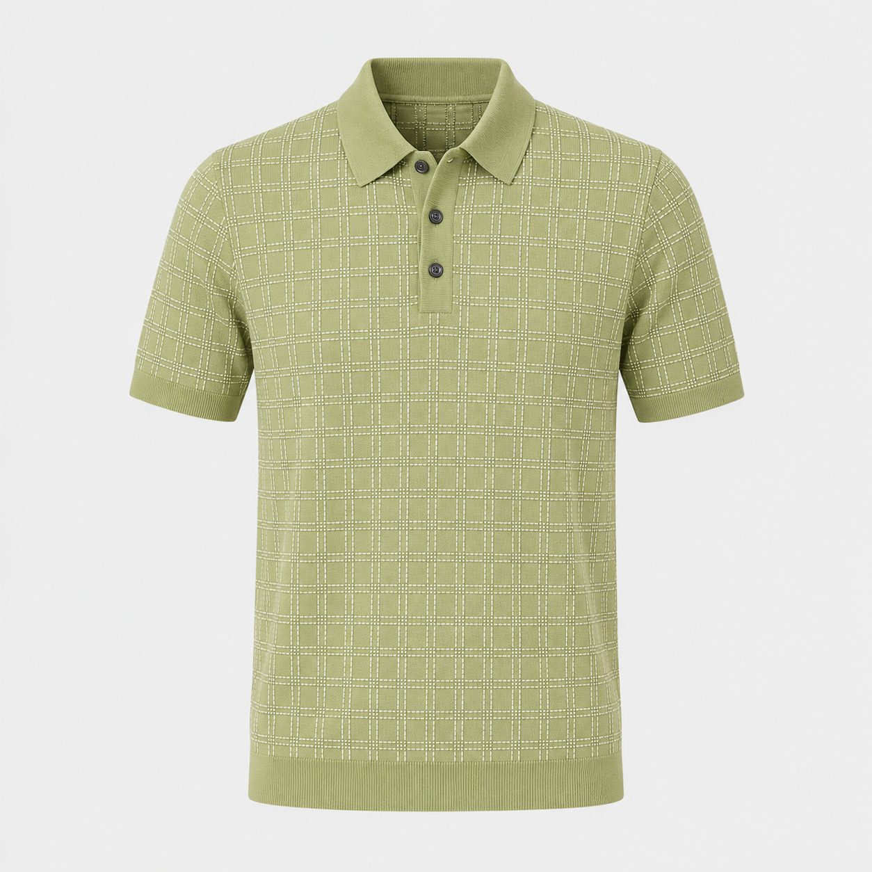 Classic Noir Knit Polo Shirt