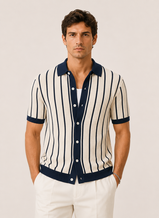 Riviera Frame Knit Polo