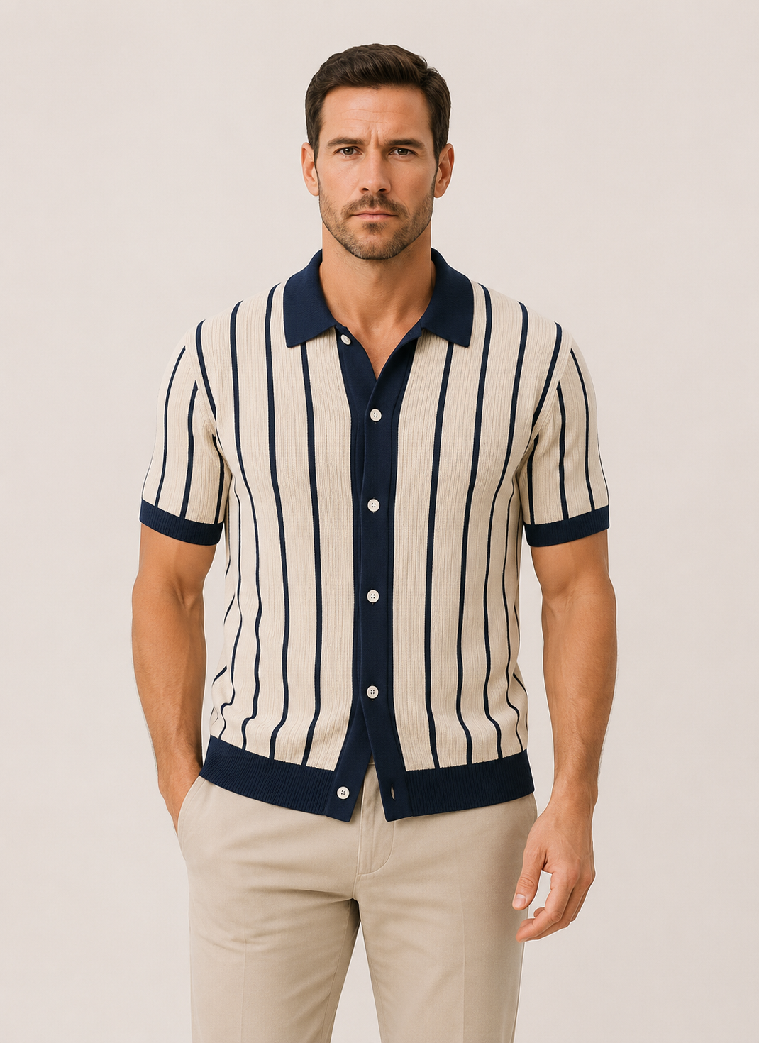 Riviera Frame Knit Polo