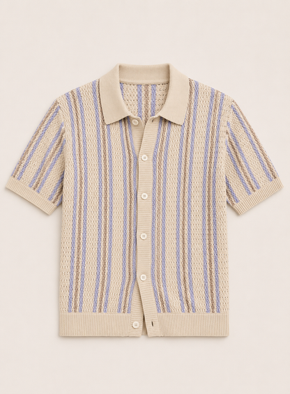 Riviera Frame Knit Polo
