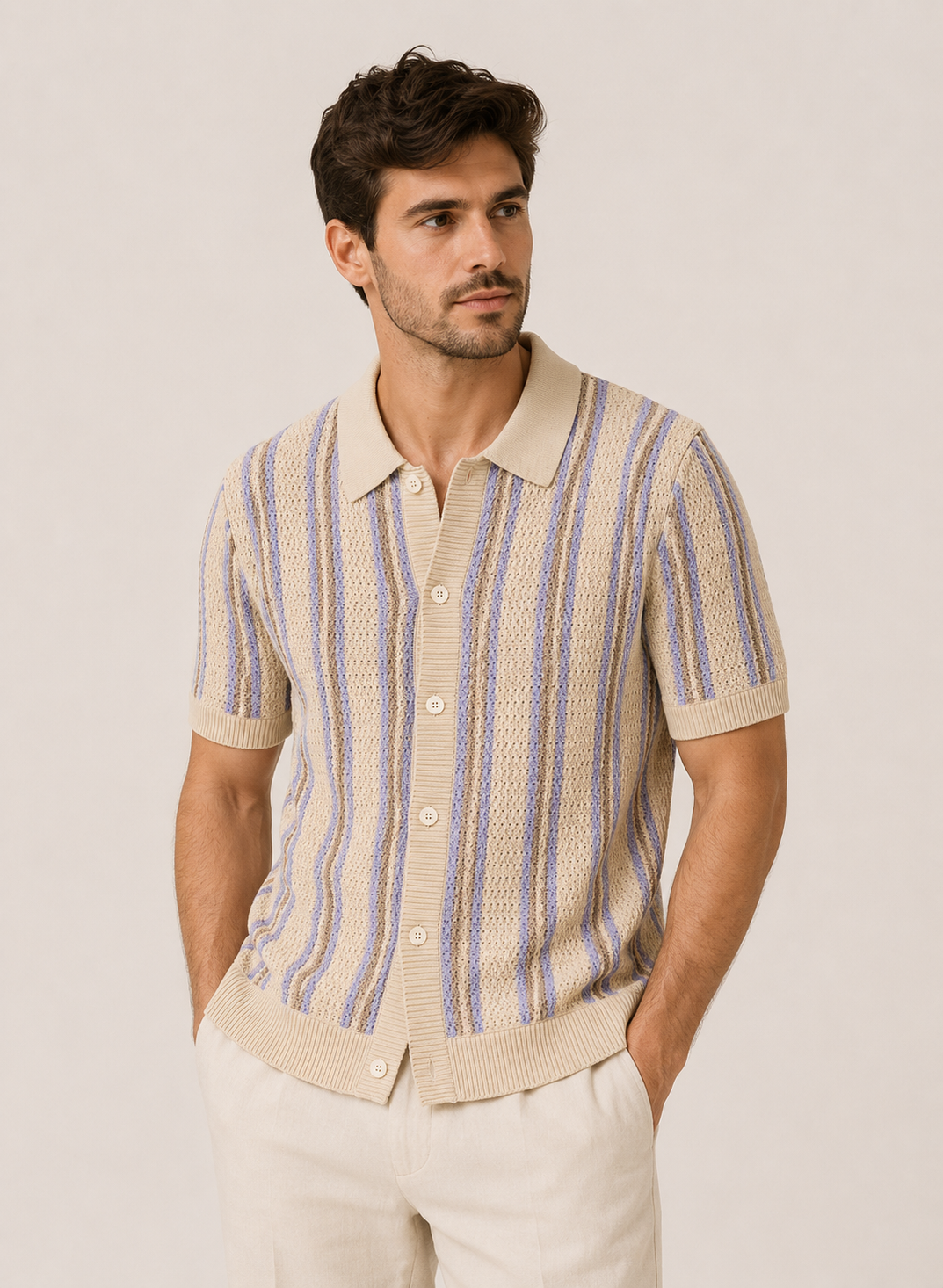 Riviera Frame Knit Polo