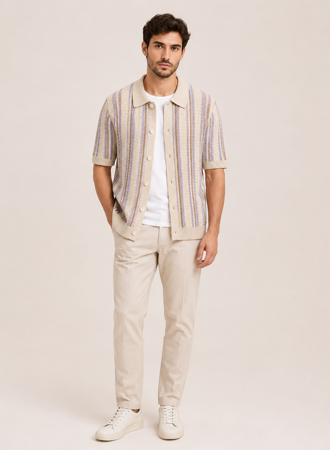 Riviera Frame Knit Polo