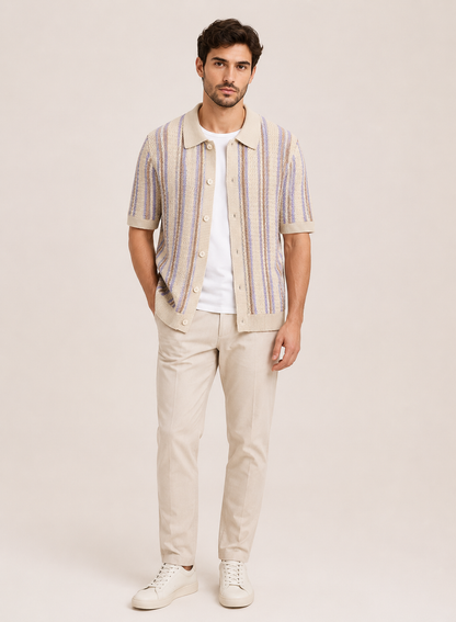 Riviera Frame Knit Polo