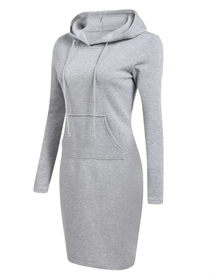 Ladies Dress Autumn  Hooded Dresses Hoodies