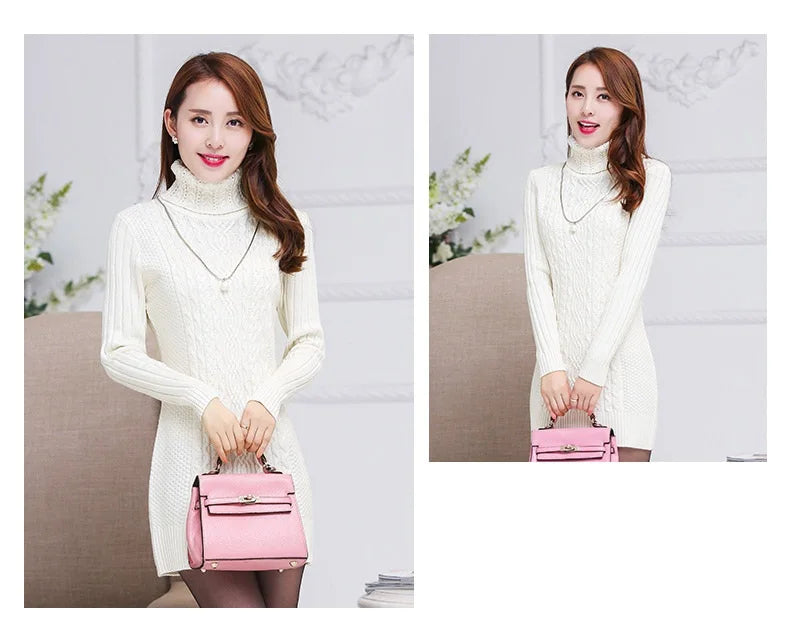 2025 autumn/winter turtleneck warm sweaters slim