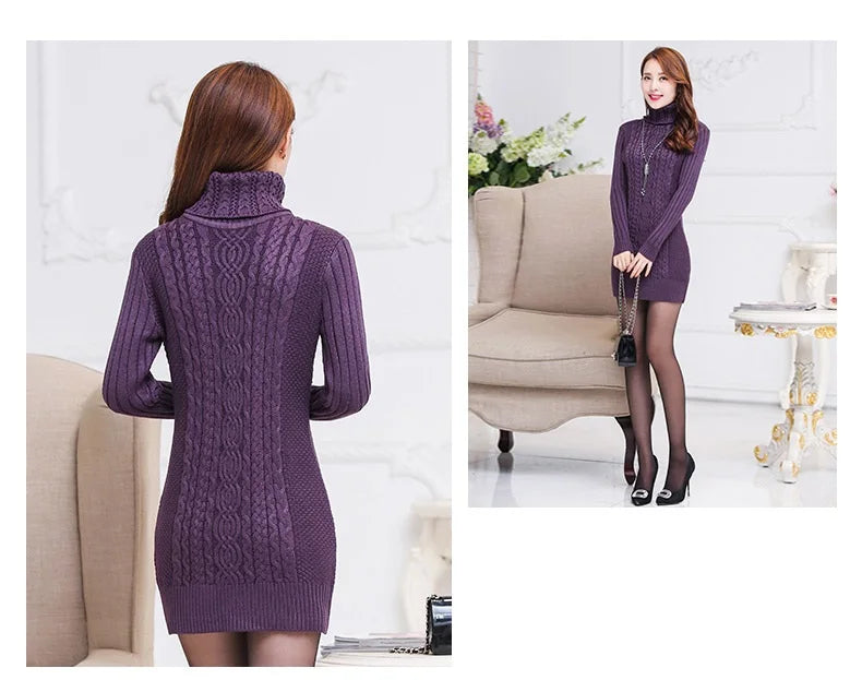 2025 autumn/winter turtleneck warm sweaters slim