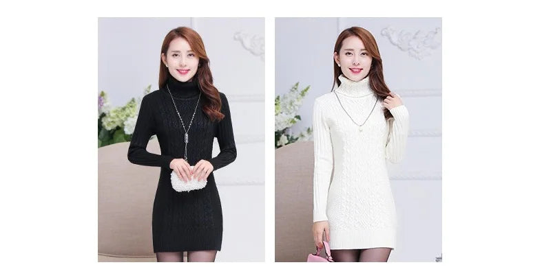 2025 autumn/winter turtleneck warm sweaters slim