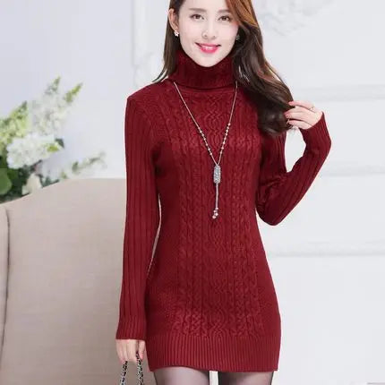 2025 autumn/winter turtleneck warm sweaters slim