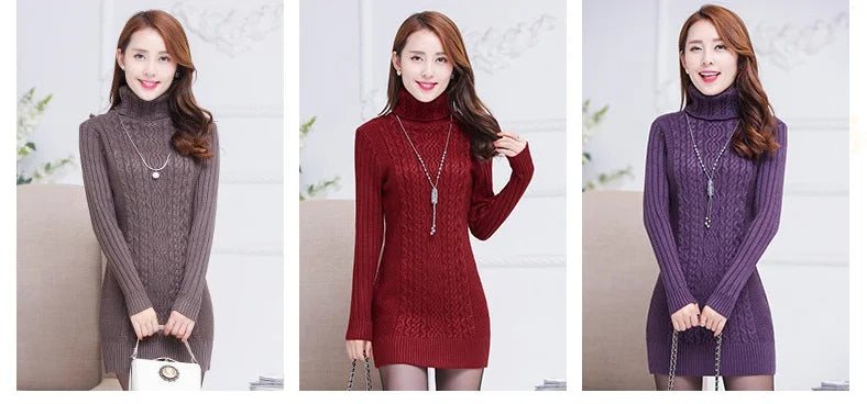 2025 autumn/winter turtleneck warm sweaters slim