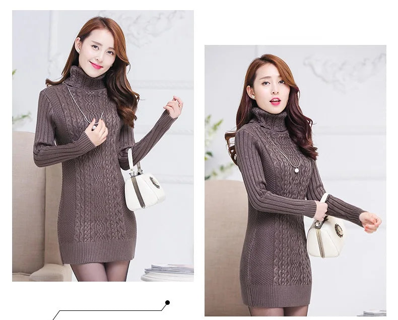 2025 autumn/winter turtleneck warm sweaters slim