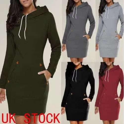 women's dresses hot selling hooded zipper pullover