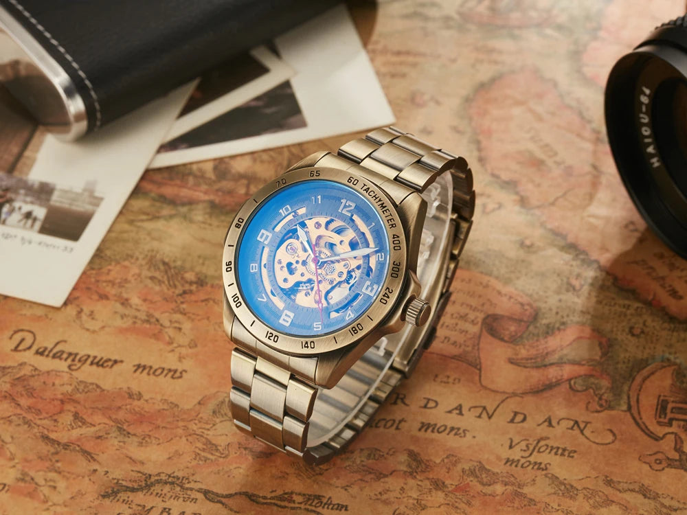 luxury automatic mechanical watch tourbillon