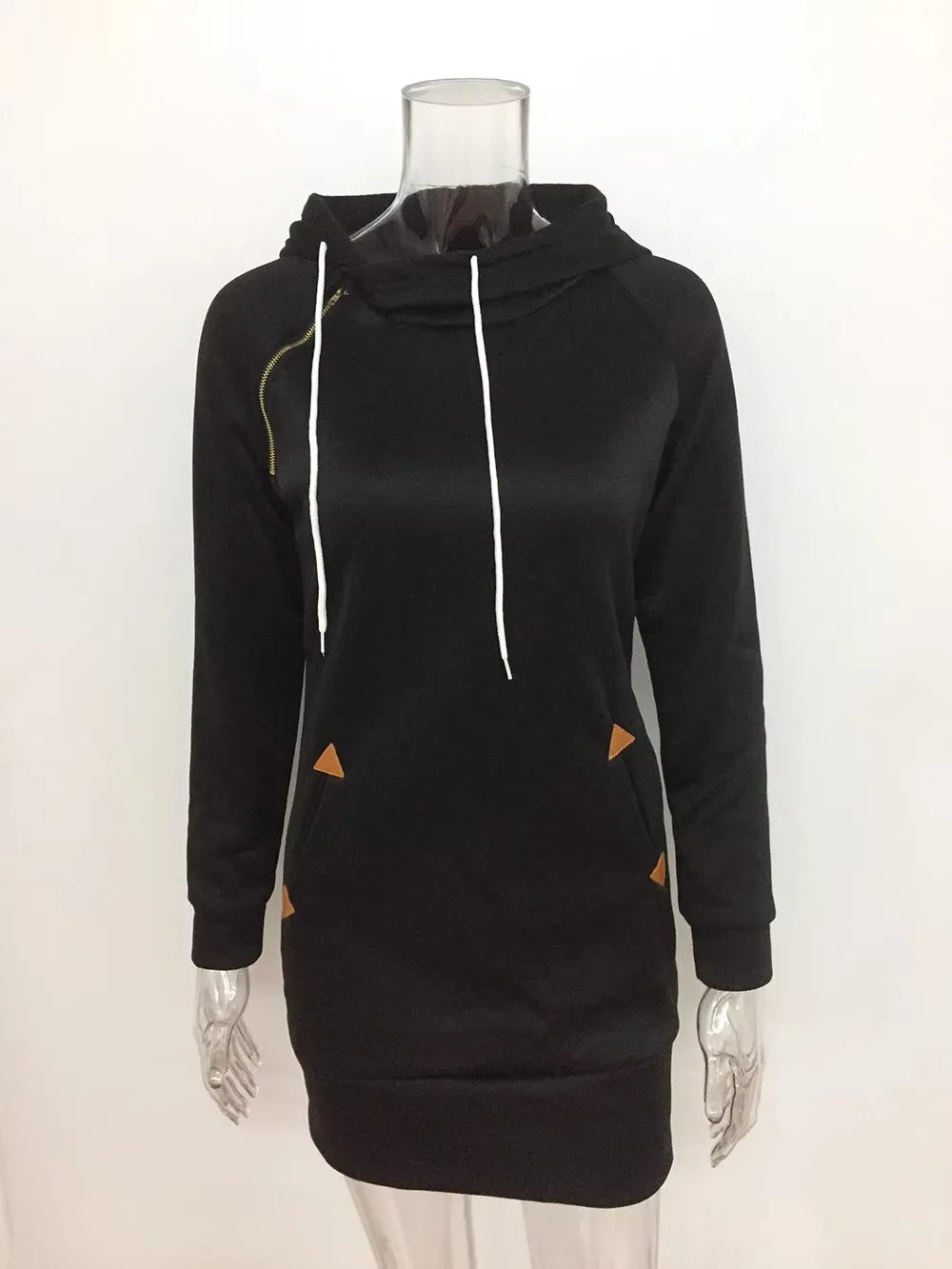 women's dresses hot selling hooded zipper pullover