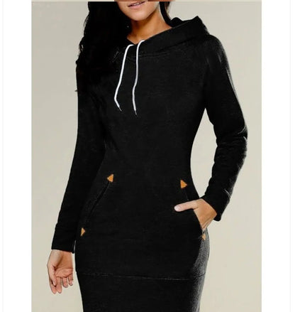 Women's Dresses hot selling hooded zipper pullover