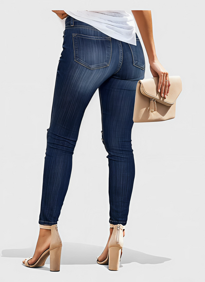 Saleni Skinny Ripped Denim Jeans