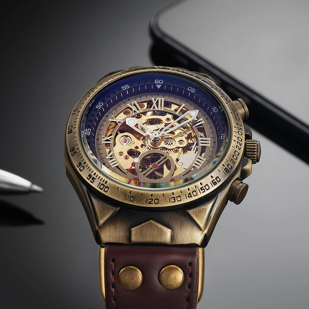 luxury automatic mechanical watch tourbillon