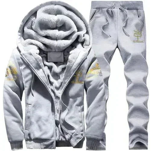 winter thick sports suit tracksuit hooded