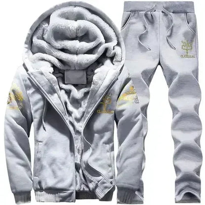 Winter Thick Sports Suit Tracksuit Hooded