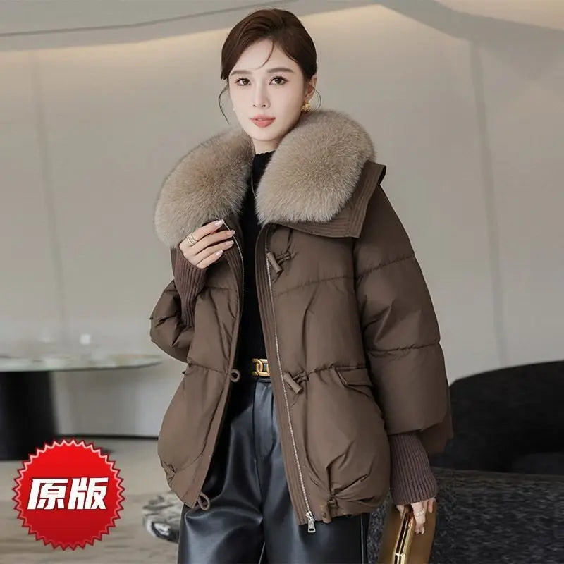 2025 winter brown down jacket