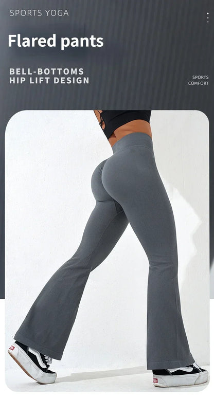 Fitness Women Sexy Slim Flared Yoga/Gym Pants