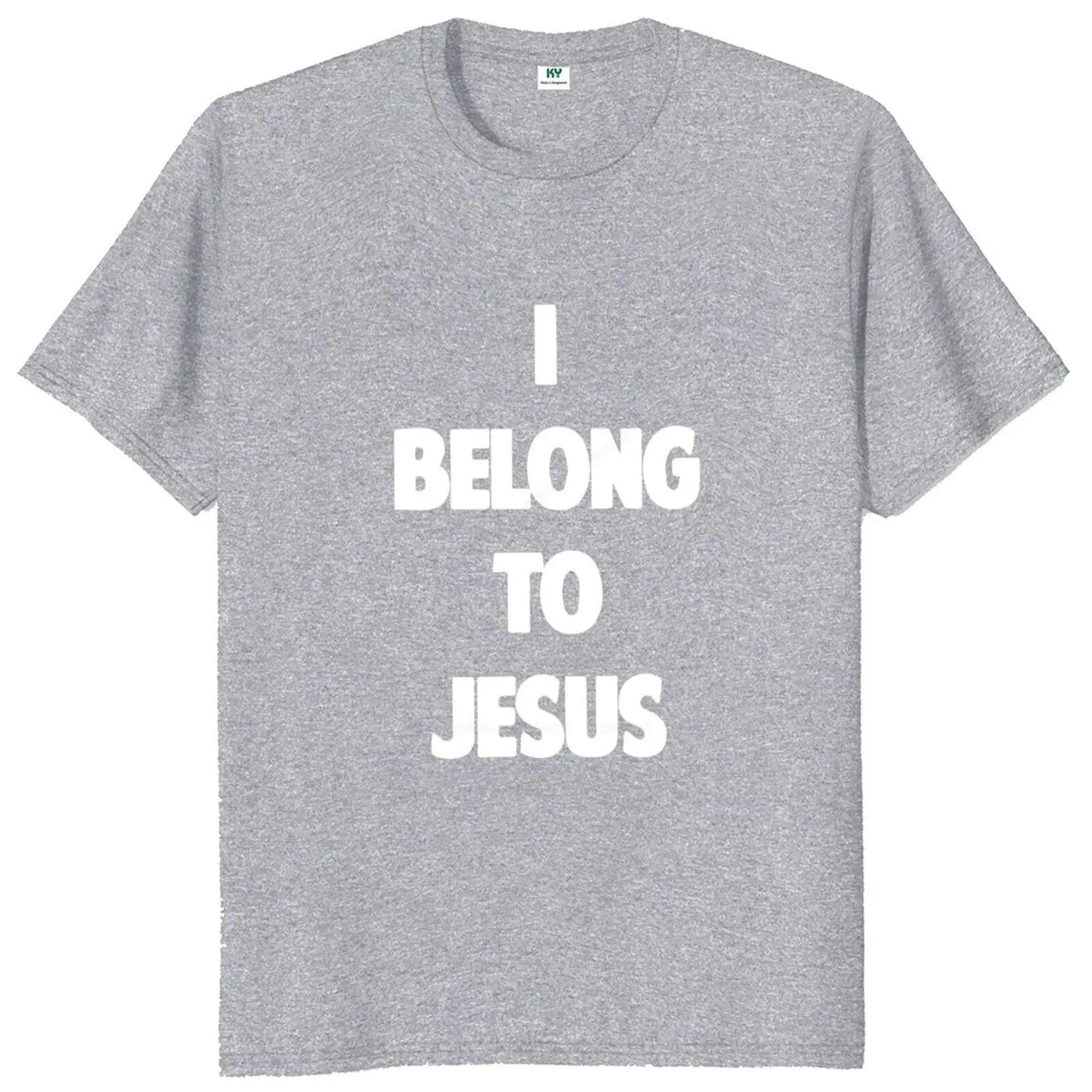 i belong to jesus t shirt christianity fans gift tshirts for men women casual cotton unisex summer soft tee tops