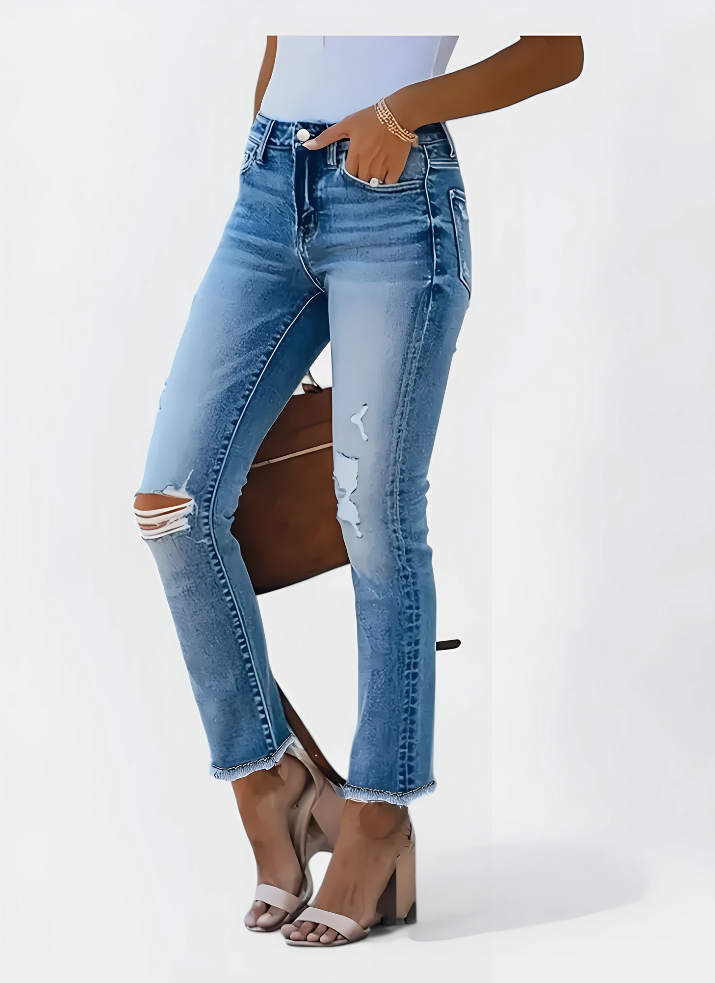 saleni skinny cropped jeans