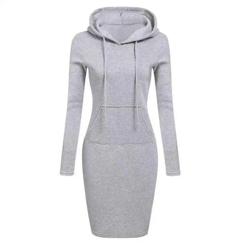 ladies dress autumn  hooded dresses hoodies