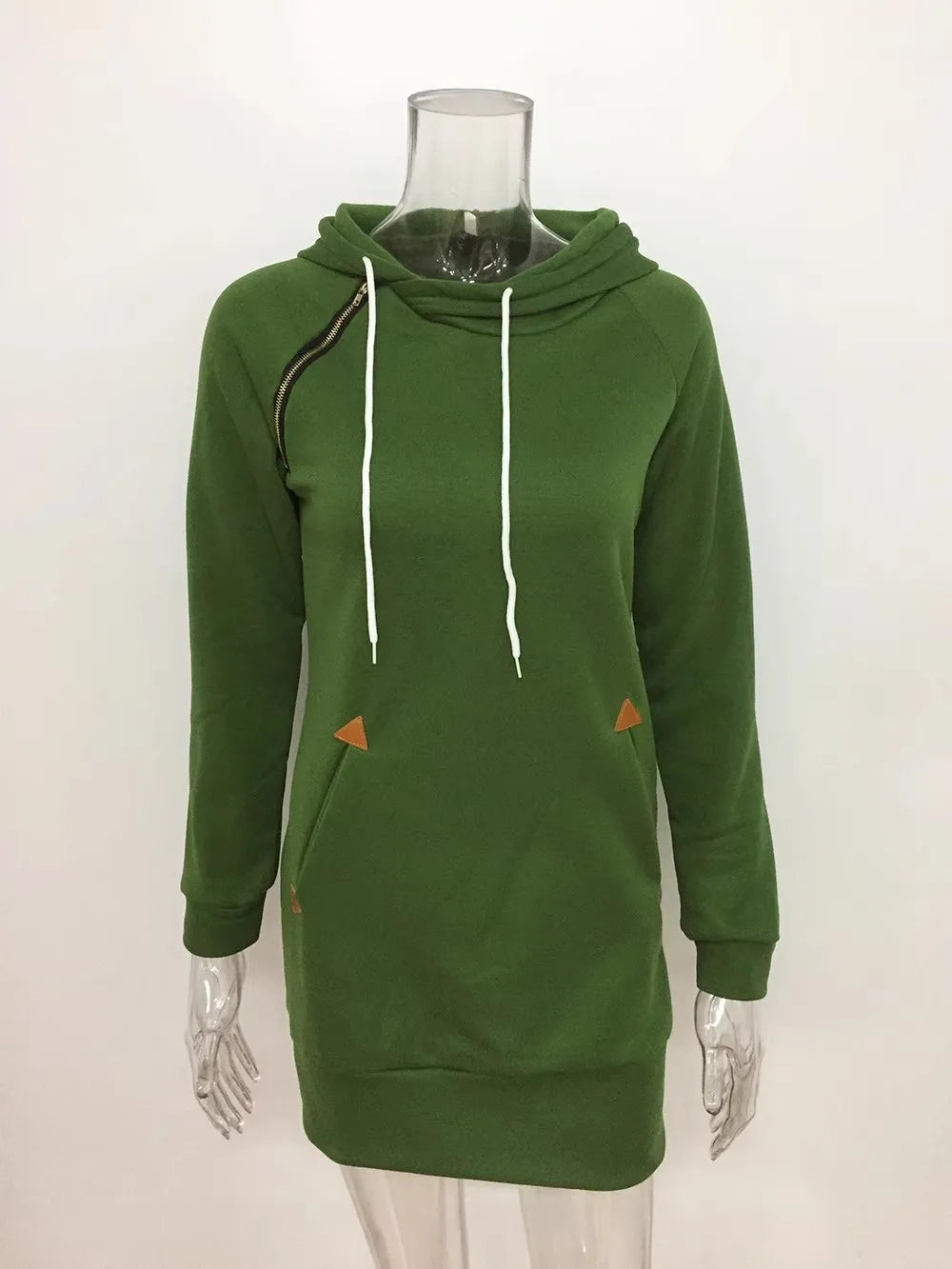 women's dresses hot selling hooded zipper pullover