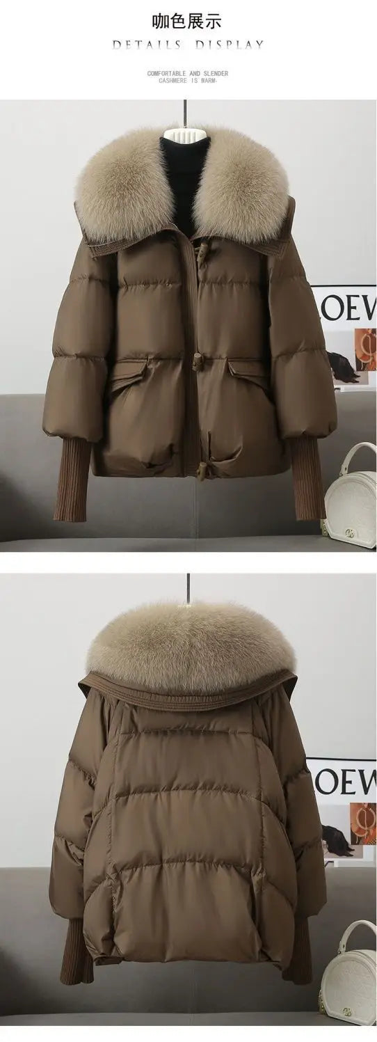 2025 winter brown down jacket